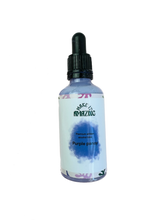 Load image into Gallery viewer, Purple pansy pastel alcohol ink