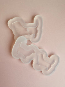 Bassett Hound silhouette dog silicone mould