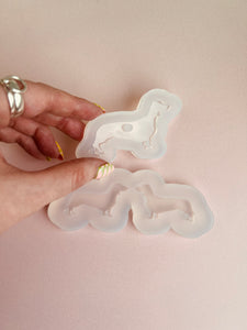 Dachshund / sausage silhouette dog silicone mould