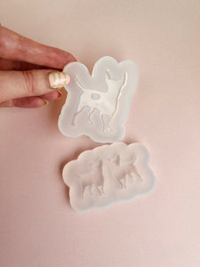 Chihuahua silhouette dog silicone mould