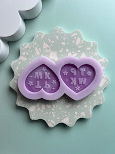 Treat people with kindness TPWK heart silicone mould