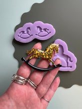 Load image into Gallery viewer, Pre domed Rocking horse silicone moulds