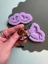 Load image into Gallery viewer, Pre domed Rocking horse silicone moulds