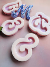 Load image into Gallery viewer, FULL SET of 60s font alphabet Domed Silicone Moulds