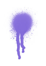 Load image into Gallery viewer, Purple pansy pastel alcohol ink