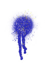 Load image into Gallery viewer, Blue velvet metallic alcohol ink