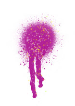 Load image into Gallery viewer, Raspberry beret metallic alcohol ink