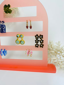 Large earring display stand in multiple colours