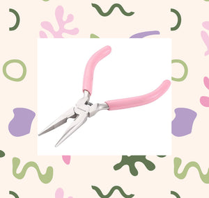 Pink pliers serrated precision