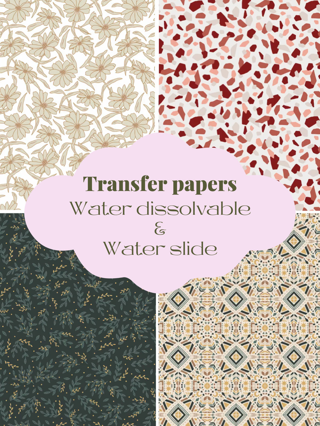 Delicate pattern transfer sheets
