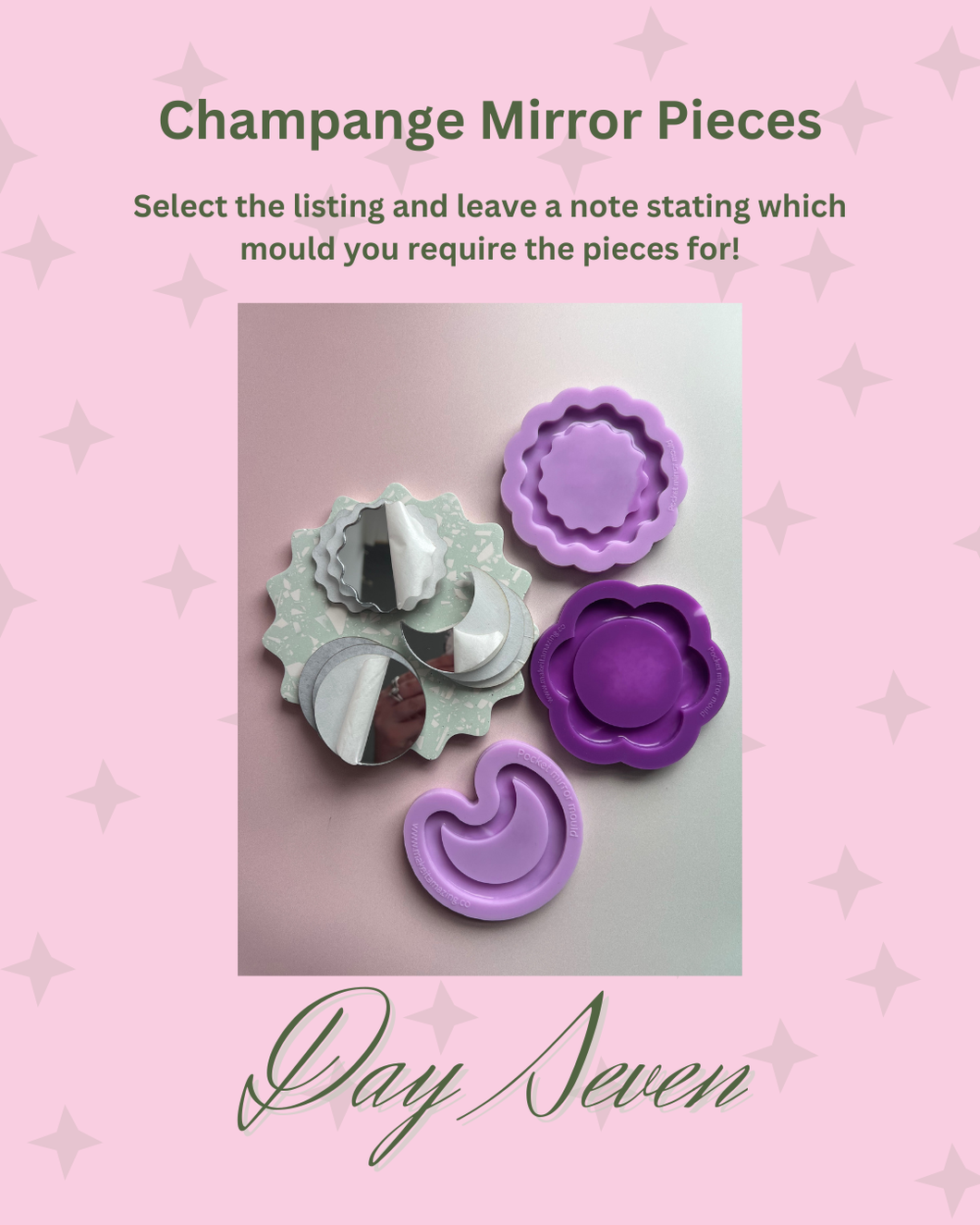 Day 7 - Champagne Mirror pieces - All designs