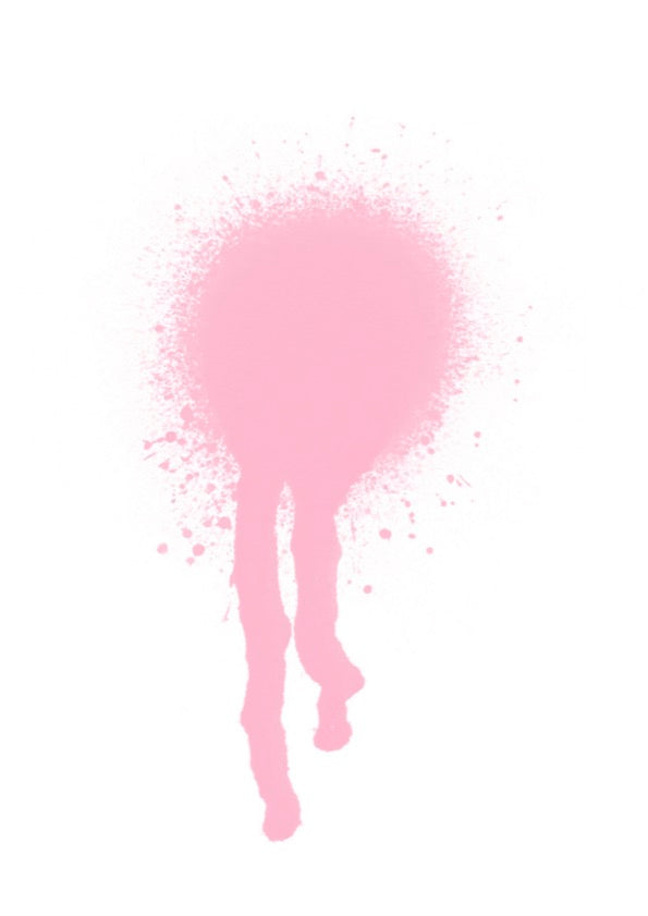 Blossom pink pastel alcohol ink