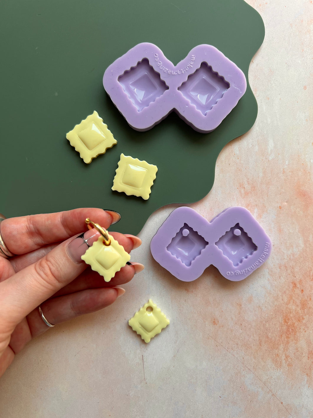 Domed Ravioli pasta moulds
