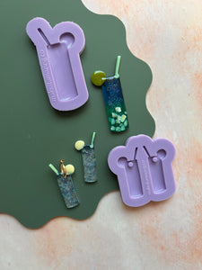 Domed Long Island iced tea drink moulds