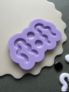 Domed wiggle drop earring mould