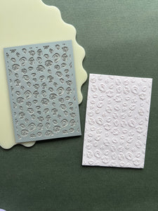 Abstract paint circles rubber texture mat