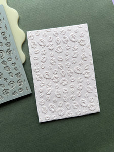 Abstract paint circles rubber texture mat