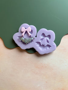 Bat bow earring mould - Party night exclusive!
