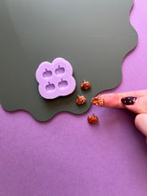 Load image into Gallery viewer, Pre domed mini pumpkin stud mould
