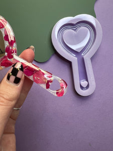 Heart charm mirror mould