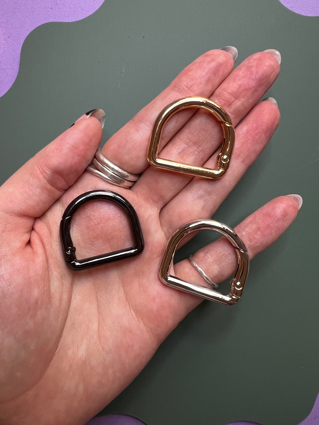 D ring clasps