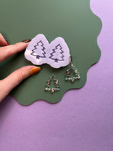 Load image into Gallery viewer, Cut out Christmas tree charm mould pre domed
