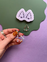 Load image into Gallery viewer, Cut out Christmas tree charm mould pre domed
