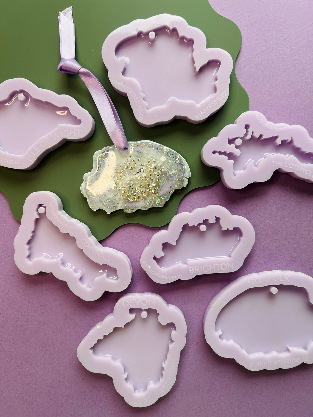 UK County/Location decoration/keyring moulds