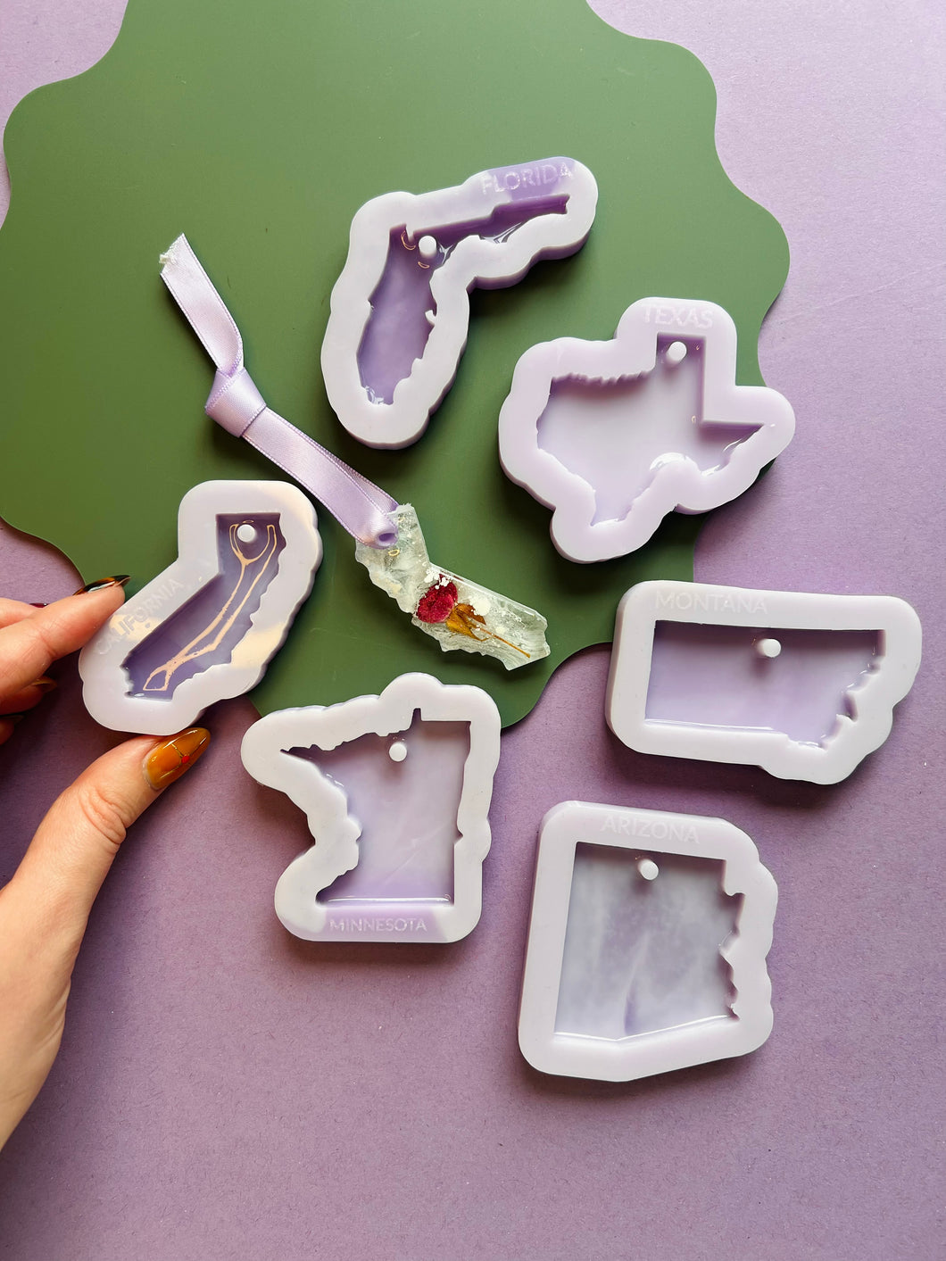 USA County/Location decoration/keyring moulds