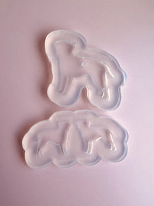 Border Terrier silhouette dog silicone mould