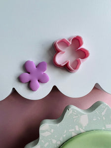 Cherry blossom cutter for polymer clay