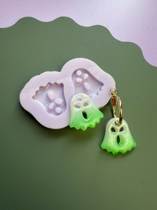 Ultra gloss domed ghost hoop charm mould