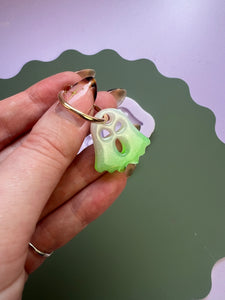 Ultra gloss domed ghost hoop charm mould