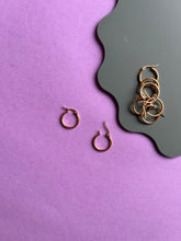 Load image into Gallery viewer, Gold plated hoops 2cms
