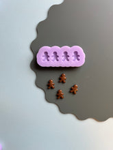 Load image into Gallery viewer, Pre domed mini gingerbread men silicone mould
