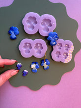 Load image into Gallery viewer, Pansy/viola flower domed moulds
