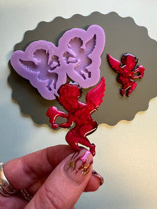 Domed cupid statement earring mould