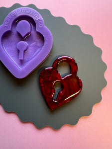 Large heart lock mould