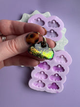 Load image into Gallery viewer, Pre domed fluffy cloud hoop charm mould
