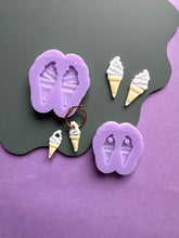 Load image into Gallery viewer, Domed &amp; detailed Mr Whippy ice cream moulds
