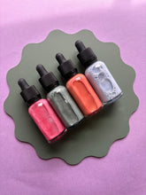 Load image into Gallery viewer, Bundle of metallic pastel alcohol inks
