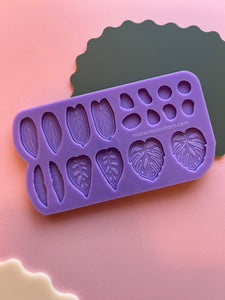 House plant botanical OG earring silicone mould