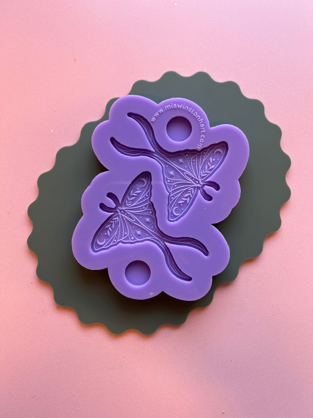 Botanical luna moth silicone mould