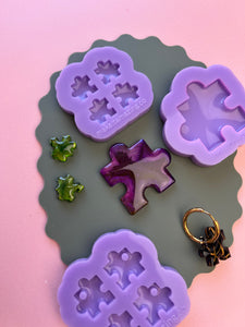 Pre domed puzzle piece moulds