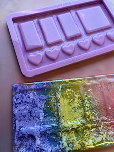 Paint/make up pallet mould with heart