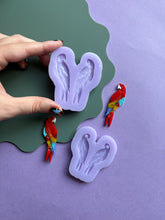 Load image into Gallery viewer, Domed Parrot moulds - Bird moulds for resin jewellery
