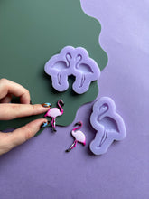 Load image into Gallery viewer, Domed Flamingo moulds - Bird moulds for resin jewellery
