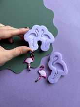 Load image into Gallery viewer, Domed Flamingo moulds - Bird moulds for resin jewellery
