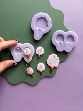 Load image into Gallery viewer, Candy floss domed and engraved mould - Circus moulds for resin jewellery
