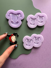 Load image into Gallery viewer, Lady Joker domed and engraved mould - Circus moulds for resin jewellery

